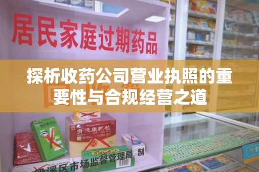 南宁探析收药公司营业执照的重要性与合规经营之道