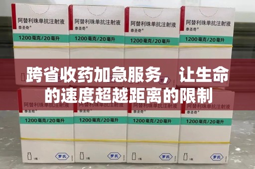 南宁跨省收药加急服务，让生命的速度超越距离的限制